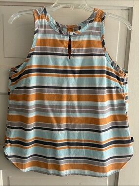 The North Face 100% cotton striped tank top, EUC